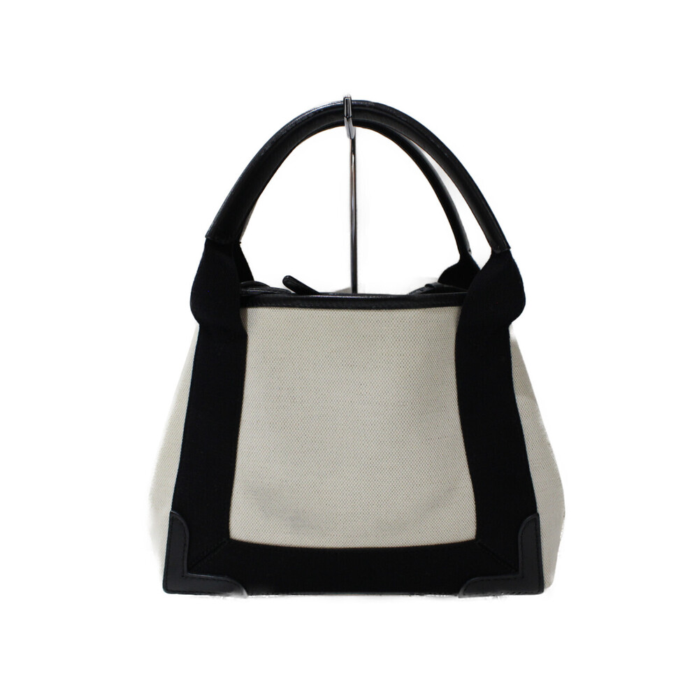 Balenciaga Cabas black Navy handbag pouch canvas calfskin XS shoulder bag Blue - Picture 4 of 7